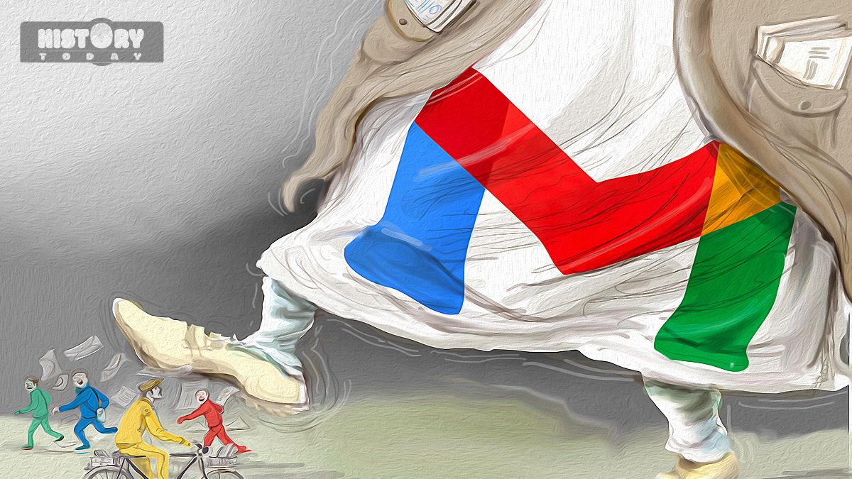 When Gmail launched on April 1, 2004, a lot of people thought it was an April Fool's Day hoax. Illustration: Santan When Gmail launched on April 1, 2004, a lot of people thought it was an April Fool's Day hoax. Illustration: Santan