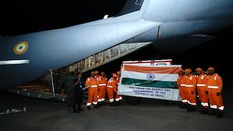 India sends 15 tonnes of relief material to earthquake-struck Myanmar. ANI