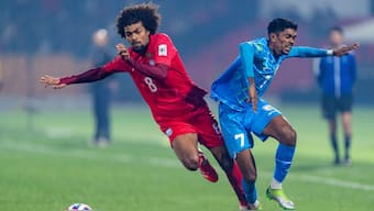 Hamza Choudhury had made his debut for Bangladesh in the Asian Cup qualifying game against India in Shillong. Image: AIFF