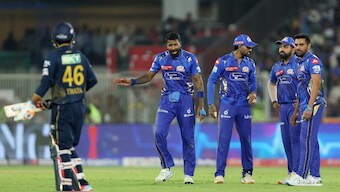 Hardik Pandya's MI lost to his former side by 36 runs on Saturday in IPL 2025. Image: Reuters
