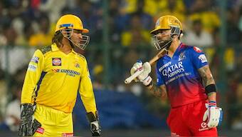 Check out how to book tickets for CSK and RCB matches. Image: PTI 
