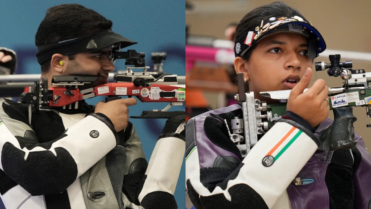India registered three fourth-place finishes in shooting events at Paris Olympics 2024. Images: Reuters/PTI
India registered three fourth-place finishes in shooting events at Paris Olympics 2024. Images: Reuters/PTI
