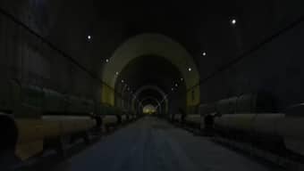 Iranian state TV shows what it says is an underground missile storage facility. Screengrab