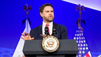 US Vice President JD Vance delivers remarks at the American Dynamism Summit in Washington, DC, US, March 18, 2025. File Image/Reuters