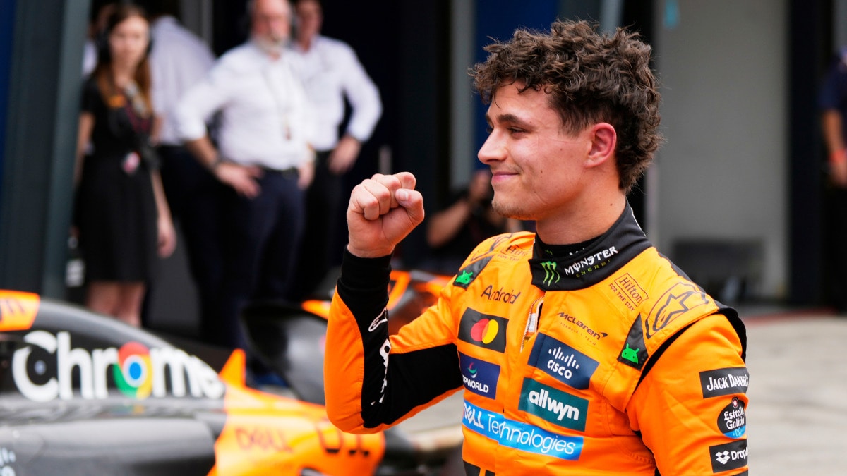 Australian Grand Prix: Lando Norris beats McLaren teammate Oscar Piastri to pole for opening race of 2025 F1 season