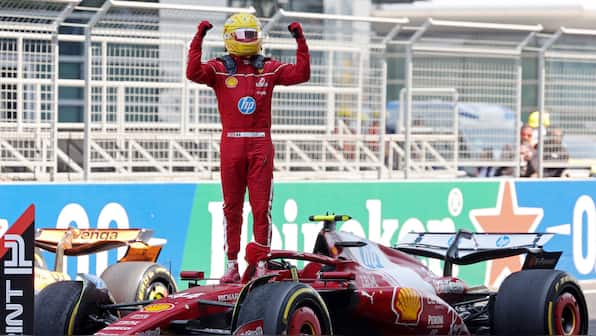 Chinese Grand Prix: Hamilton registers first win with Ferrari as McLaren's Piastri claims maiden F1 pole