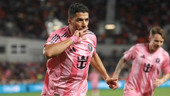 Luis Suarez scores wonder goal as Inter Miami beat Houston Dynamo in Lionel Messi's absence