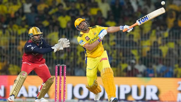 MS Dhoni slammed on social media after batting at No 9 in CSK's 50-run loss against RCB: 'Reduced himself to a joke'