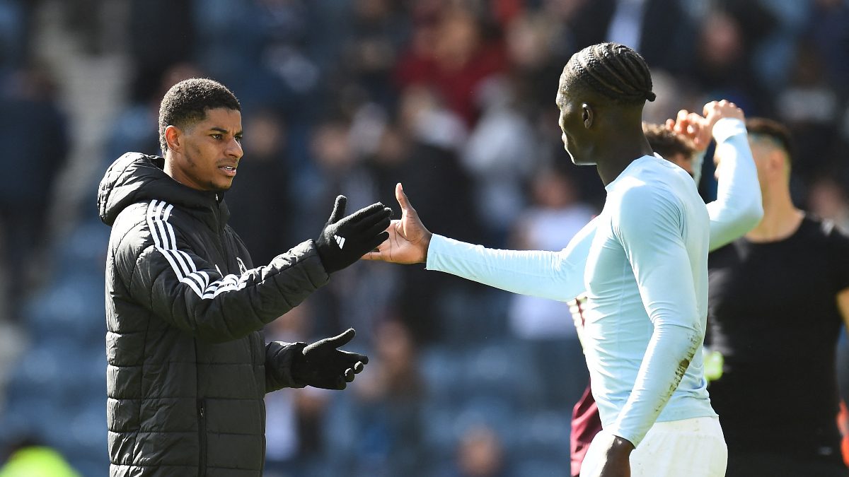 Marcus Rashford joined Aston Villa on loan in January from Man United. Image: Reuters
Marcus Rashford joined Aston Villa on loan in January from Man United. Image: Reuters