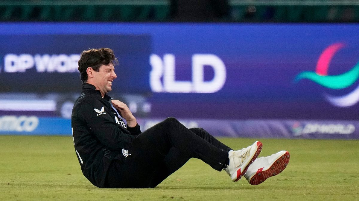 Matt Henry has taken 10 wickets so far in the Champions Trophy 2025. Image: AP
Matt Henry has taken 10 wickets so far in the Champions Trophy 2025. Image: AP