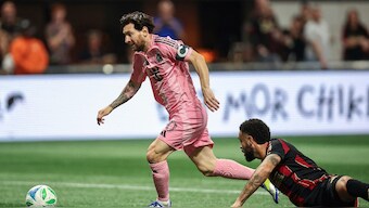 Lionel Messi helped Inter Miami beat Atlanta United. Image: Reuters
