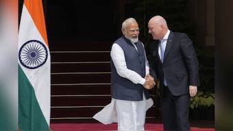 Prime Minsiter Narendra Modi met with his counterpart from New Zealand, Christopher Luxon in New Delhi. AP