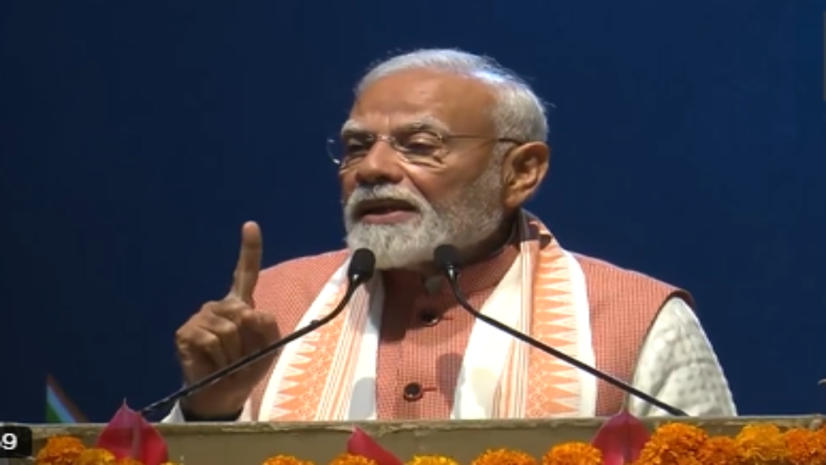 Prime Minister Narendra Modi addresses Indian diaspora at an event in Port Louis on Tuesday. ANI Prime Minister Narendra Modi addresses Indian diaspora at an event in Port Louis on Tuesday. ANI