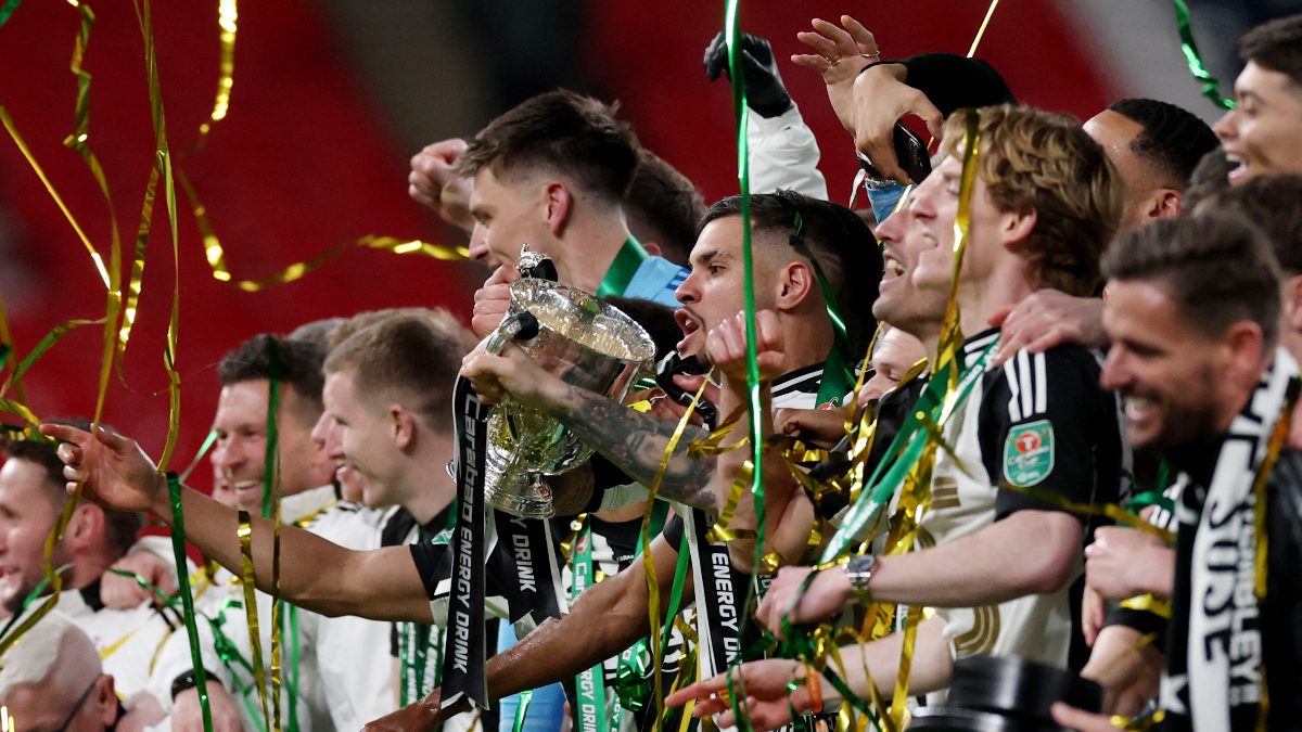 Newcastle end 70-year domestic trophy drought with Carabao Cup final win over subdued Liverpool: 'We are the champions again'