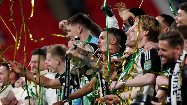 Newcastle end 70-year domestic trophy drought with Carabao Cup final win over subdued Liverpool: 'We are the champions again' Newcastle end 70-year domestic trophy drought with Carabao Cup final win over subdued Liverpool: 'We are the champions again'
