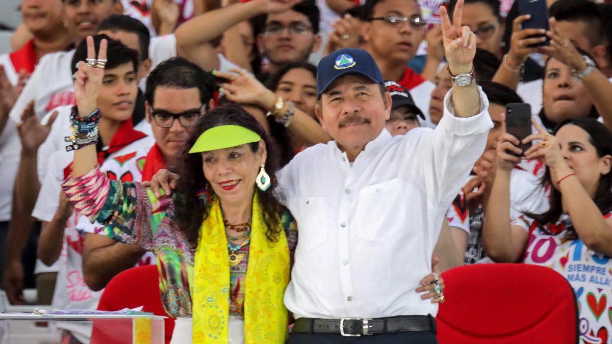 Nicaraguan President Daniel Ortega (R) and his wife, Vice-President Rosario Murillo (L). File image/ AFP Nicaraguan President Daniel Ortega (R) and his wife, Vice-President Rosario Murillo (L). File image/ AFP