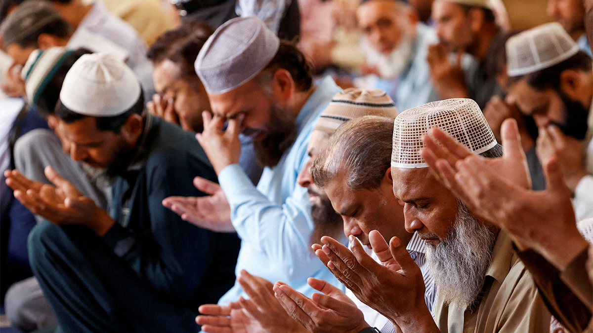 People attend Friday prayers during the Muslim holy month of Ramadan, at the New Memon Mosque in Karachi, Pakistan on March 7, 2025. Reuters People attend Friday prayers during the Muslim holy month of Ramadan, at the New Memon Mosque in Karachi, Pakistan on March 7, 2025. Reuters