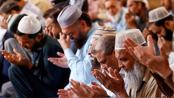 People attend Friday prayers during the Muslim holy month of Ramadan, at the New Memon Mosque in Karachi, Pakistan on March 7, 2025. Reuters