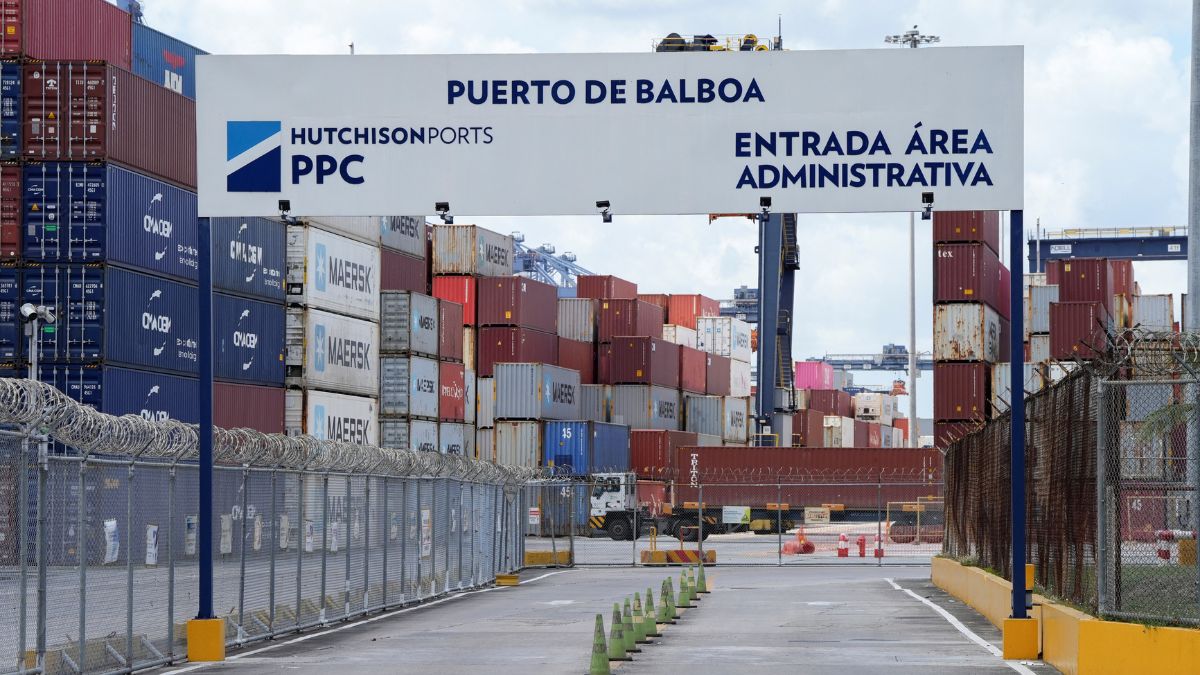 The entrance of the Balboa Port is pictured after Hong Kong's CK Hutchison Holdings Ltd 0001.HK agreed to sell its interests in a key Panama Canal port operator to a BlackRock Inc-backed consortium in Panama City, Panama, March 4, 2025. File Image/Reuters The entrance of the Balboa Port is pictured after Hong Kong's CK Hutchison Holdings Ltd 0001.HK agreed to sell its interests in a key Panama Canal port operator to a BlackRock Inc-backed consortium in Panama City, Panama, March 4, 2025. File Image/Reuters