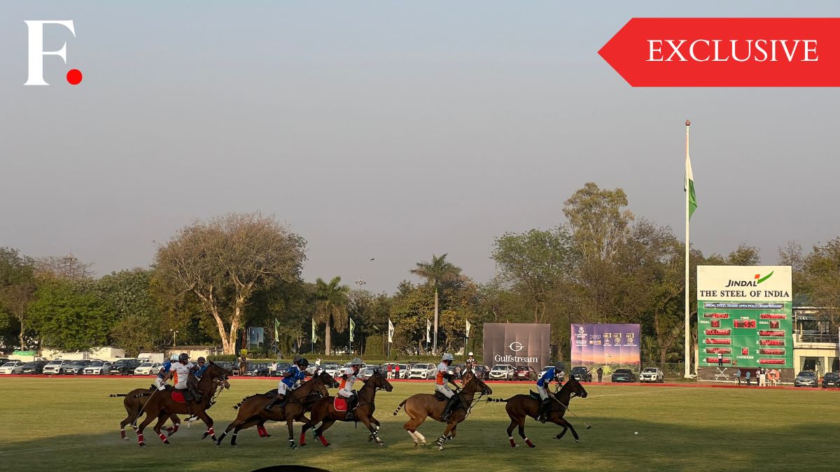 Polo players from the Jindal/Carysil & Dynamix Achievers teams can be seen playing the final of the Indian Open Polo Championship at the Jaipur Polo Ground in New Delhi on March 23, 2025. Anmol Singla/Firstpost Polo players from the Jindal/Carysil & Dynamix Achievers teams can be seen playing the final of the Indian Open Polo Championship at the Jaipur Polo Ground in New Delhi on March 23, 2025. Anmol Singla/Firstpost