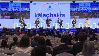 A panel discussion on The Continent Debates: Europe’s Role in the World at the Raisina Dialogue 2025 in New Delhi on March 18, 2025