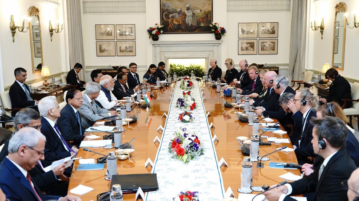 PM Narendra Modi held productive discussions with New Zealand Prime Minister Christopher Luxon. Image/X/@MEAIndia
PM Narendra Modi held productive discussions with New Zealand Prime Minister Christopher Luxon. Image/X/@MEAIndia