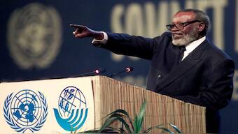 On February 8, 2025, Nujoma passed away at a Windhoek hospital, where he had been admitted for the preceding three weeks. Image: REUTERS 