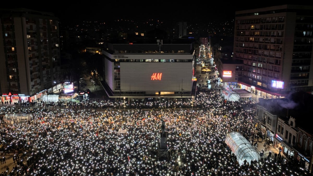 Thousands march for justice in Serbia's growing protest movement