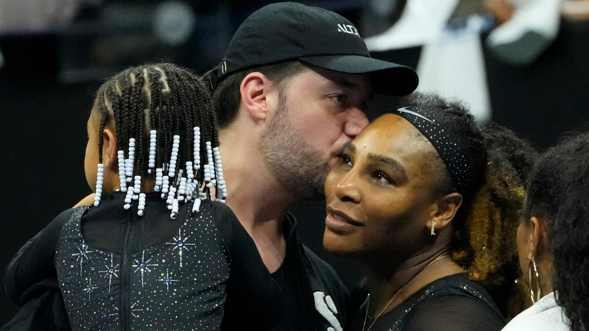 American tennis legend Serena Williams (right) with her husband Alexis Ohanian and their daughter Olympia at the Billie Jean King National Tennis Center during the US Open in 2022. Reuters American tennis legend Serena Williams (right) with her husband Alexis Ohanian and their daughter Olympia at the Billie Jean King National Tennis Center during the US Open in 2022. Reuters