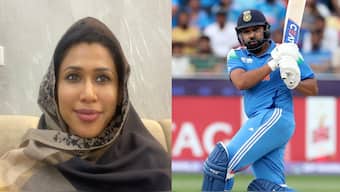 Congress leader Shama Mohamed criticised Rohit Sharma for being "fat" and "unimpressive" as a captain. Images: Shama Mohamed on X/Reuters 
