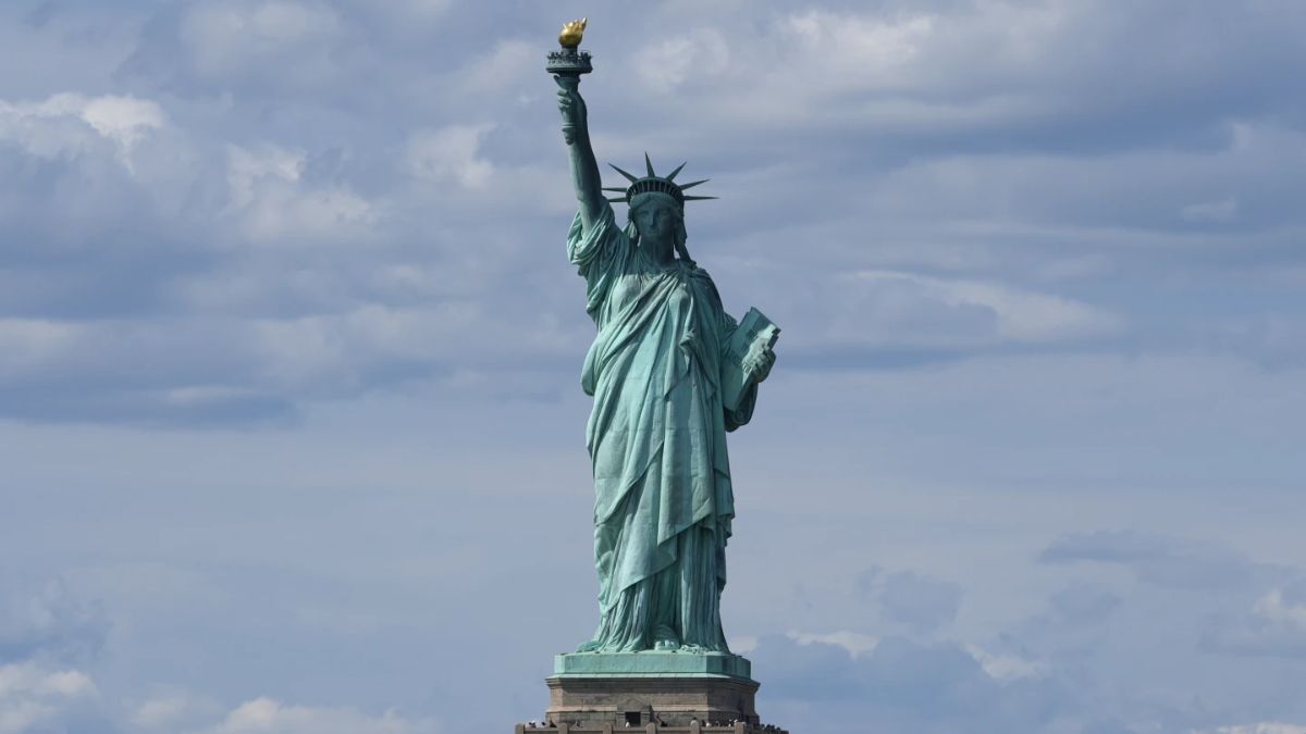 The Statue of Liberty is seen from the Staten Island Ferry in New York. AP The Statue of Liberty is seen from the Staten Island Ferry in New York. AP