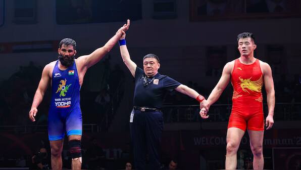 Asian Wrestling Championships: India's Sunil Kumar wins bronze in men's 87kg Greco-Roman