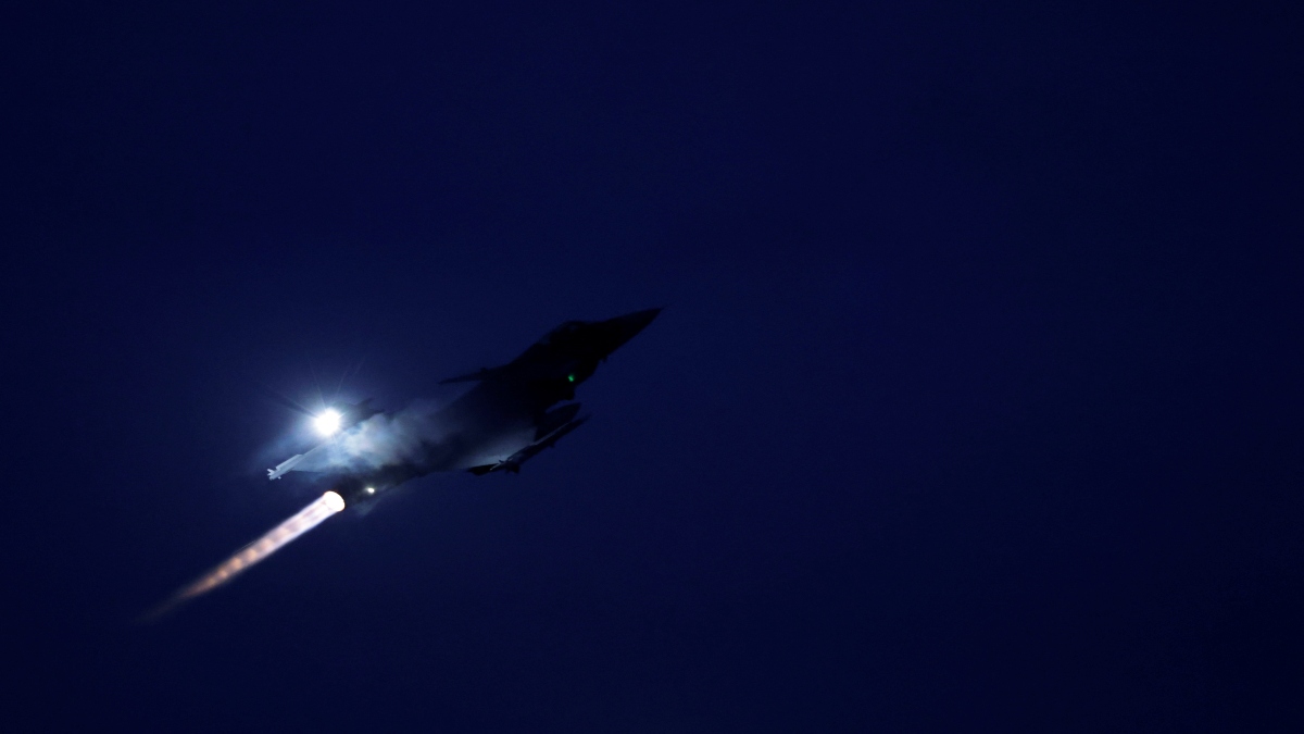 A Swedish JAS Gripen fighter jet starts at Kallax Air Base, Sweden, on March 4, 2024. Reuters File A Swedish JAS Gripen fighter jet starts at Kallax Air Base, Sweden, on March 4, 2024. Reuters File