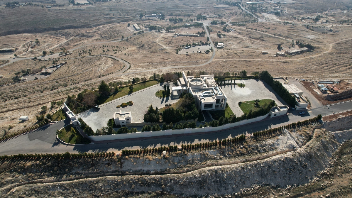 This aerial photo shows the main offices of Maher al-Assad on a hill near Damascus on January 21, 2025. AFP File This aerial photo shows the main offices of Maher al-Assad on a hill near Damascus on January 21, 2025. AFP File