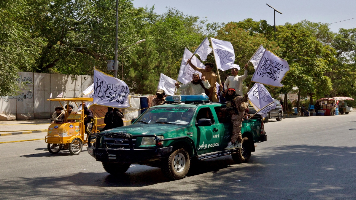 Members of the Taliban carrying flags participate in a rally to mark the third anniversary of the fall of Kabul, in Kabul, Afghanistan, on August 14, 2024. Reuters File Members of the Taliban carrying flags participate in a rally to mark the third anniversary of the fall of Kabul, in Kabul, Afghanistan, on August 14, 2024. Reuters File