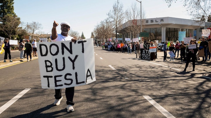 'Nobody voted for him, he's a thug': Massive global protests planned at 200 Tesla showrooms against Elon Musk