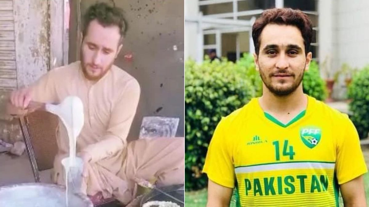 Pakistan footballer Muhammad Riaz turns street vendor. Image: ASports/Riaz-Facebook Pakistan footballer Muhammad Riaz turns street vendor. Image: ASports/Riaz-Facebook