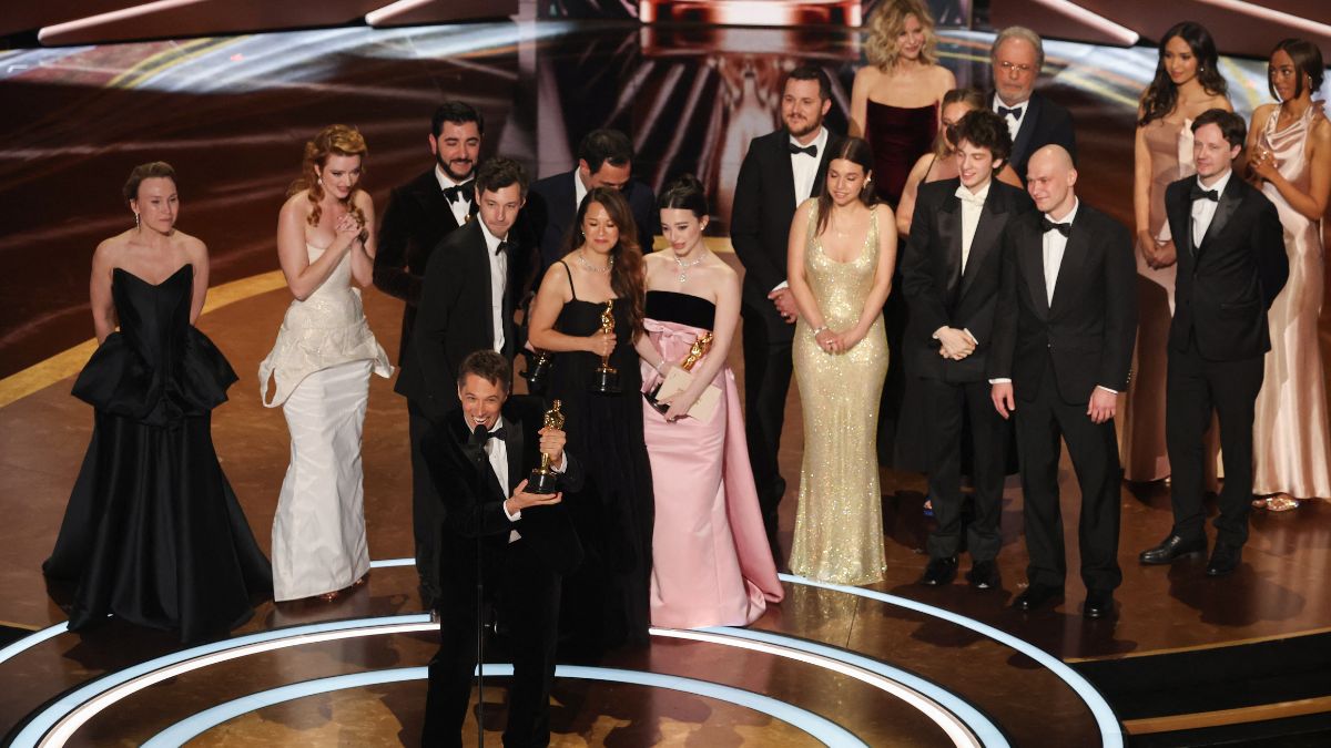 Director Sean Baker, producers Alex Coco and Samantha Quan and cast and crew members win the Oscar for Best Picture for 'Anora' during the Oscars show at the 97th Academy Awards in Hollywood, Los Angeles, California, US, March 2, 2025. Reuters Director Sean Baker, producers Alex Coco and Samantha Quan and cast and crew members win the Oscar for Best Picture for 'Anora' during the Oscars show at the 97th Academy Awards in Hollywood, Los Angeles, California, US, March 2, 2025. Reuters