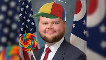 The US vice president has become the subject of several memes. X/@elijahdaniel
