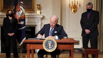 The report claims that Biden’s signature on several official documents was produced using an autopen device. Reuters/File Photo

