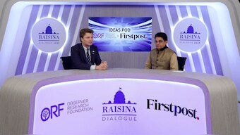 Ruben Brekelmans at Raisina Dialogue x Firstpost Ideas Pod. Image credit: Firstpost