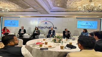 Raisina Dialogue 2025 Day 3: Beyond the Crises: Prospects for Peace and Progress in the Middle East. Image: Source: Firstpost