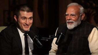 Lex Fridman's podcast with Prime Minister Modi. Image: YouTube/ Led Fridman