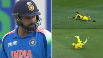 Rohit Sharma was dropped twice in the CT 2025 semi-final. Image: JioHotstar