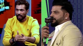 Mohammad Amir (left) and Suresh Raina (right). Image: X