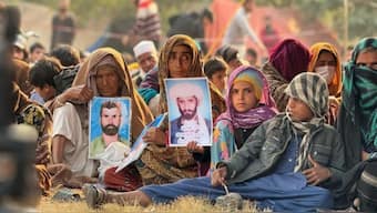 Rather than addressing the legitimate grievances of the Baloch people through political dialogue, the state appears to be repeating the failed tactics of proxy warfare. The image shows Baloch people protesting against the enforced disappearance of their family members: X/@MahrangBaloch_