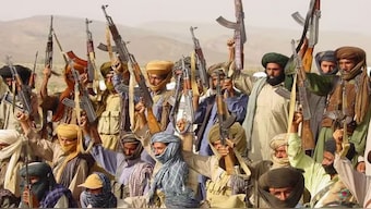 Militant tribemen, carry their weapons during routine training in the autonomous region of Kohlu in the southeast of Balochistan province. File photo/Reuters
