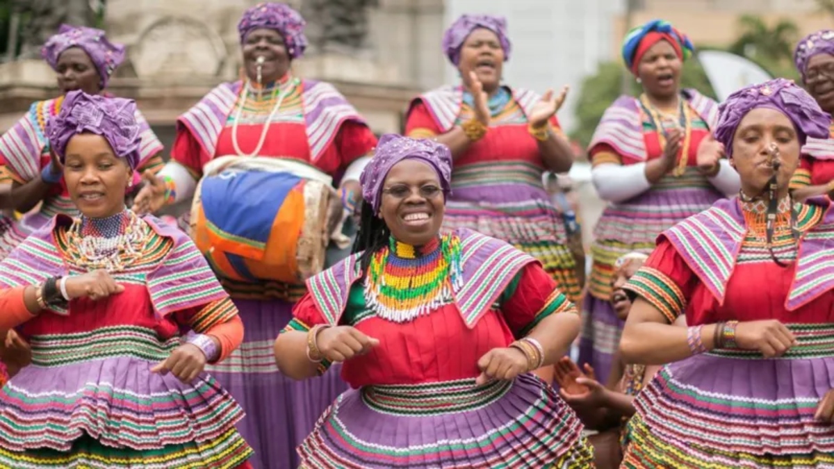 People of Lesotho performs traditional dance. AFP People of Lesotho performs traditional dance. AFP