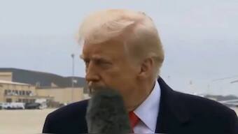 The incident happened just ahead of Trump's departure from Washington DC. 