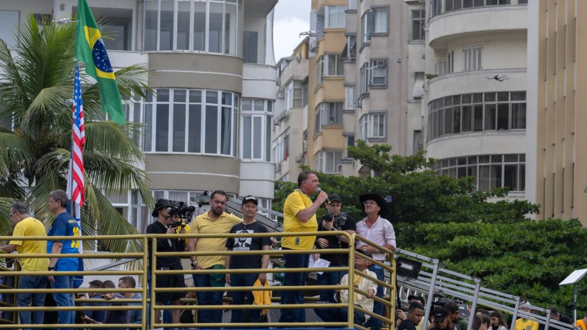 Ex-Brazil president Bolsonaro holds massive rally, says election ban amounts to ‘denial of democracy’